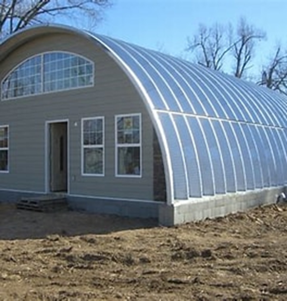 Metal quonset hut green energized homes NO HOME INSURANCE!