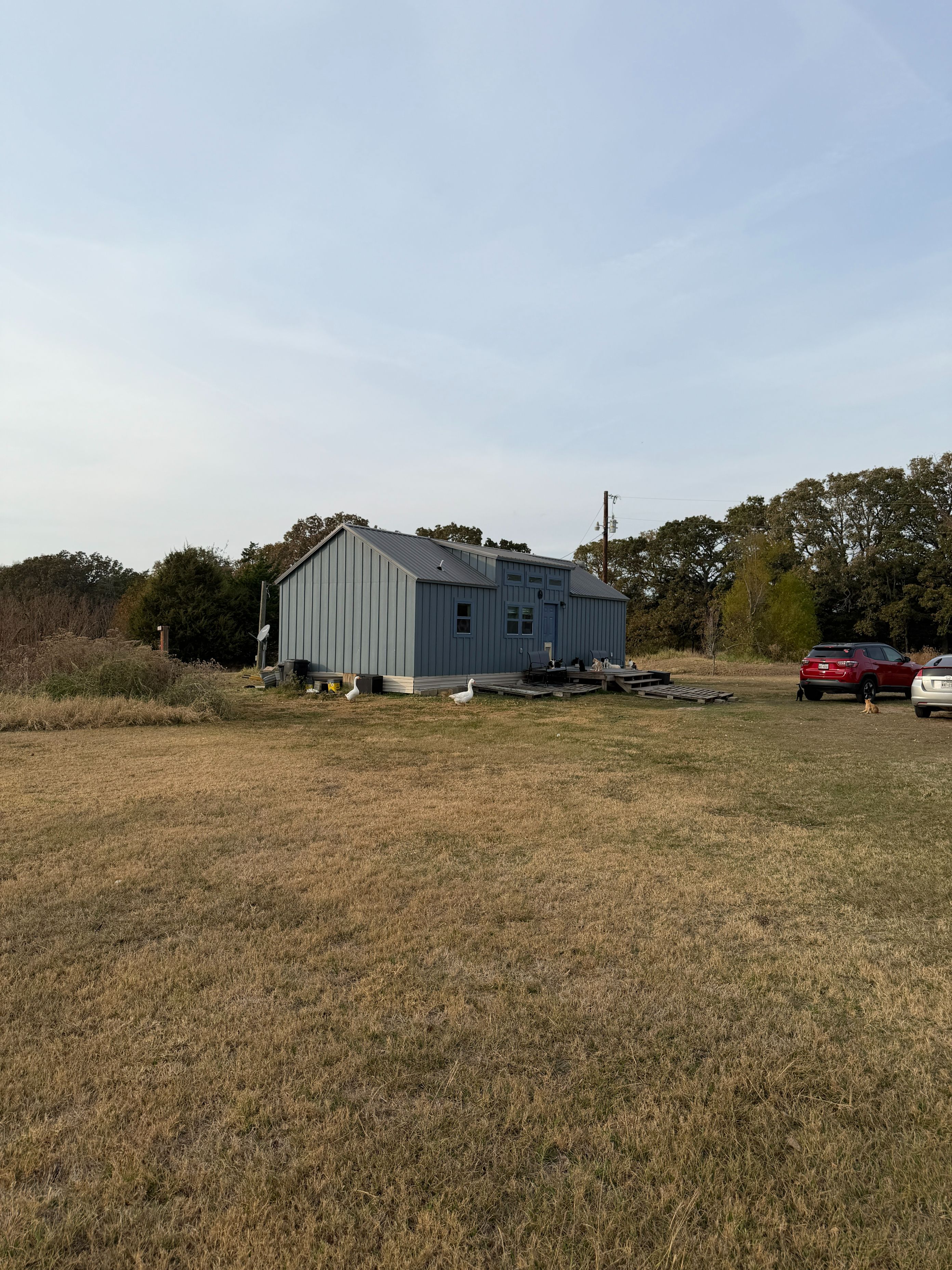 Calling all developers. 3 Beautiful Acres with a nice 600 sq foot home. Tons of road frontage!